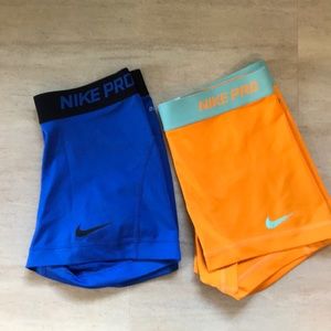 2 Pairs is Nike Pro Spandex